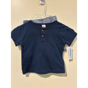 NWT Carter's Just One You Blue Whale Shirt & Shorts Outfit - 18M